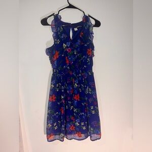 old navy flowered dress, size small
